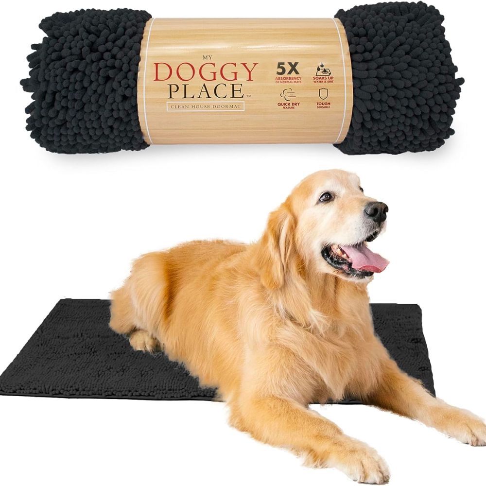 The Best Door Mats for Dogs Option: My Doggy Place Microfiber Dog Mat