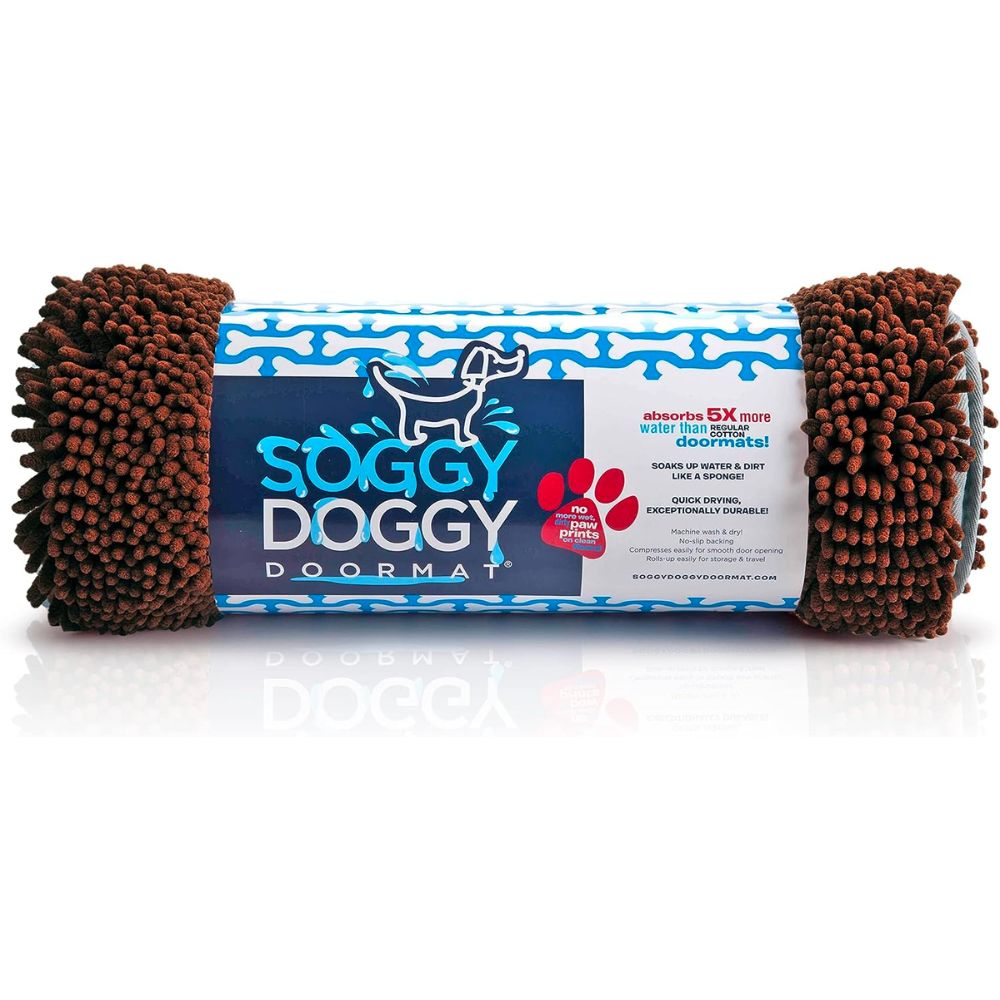 The Best Door Mats for Dogs Option: Soggy Doggy Doormat with Bone Design