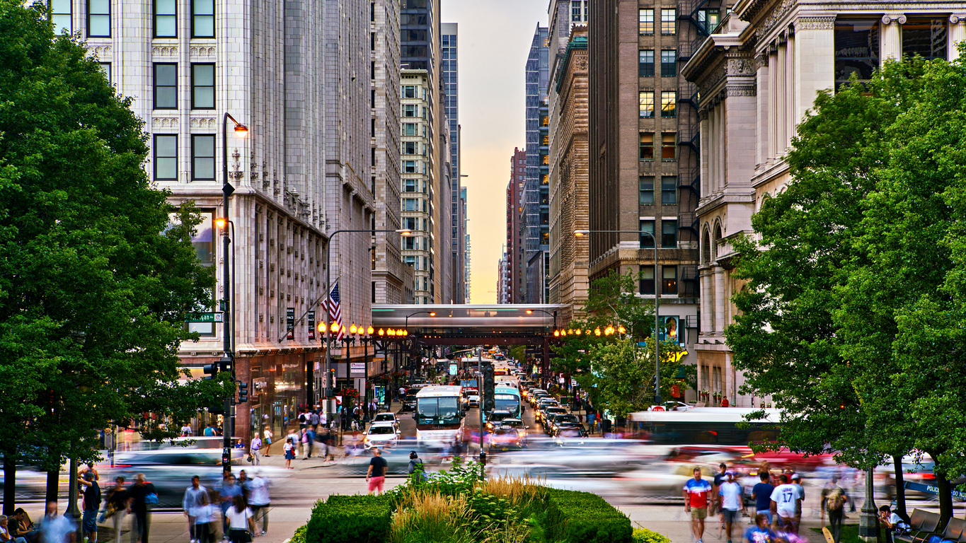street view of Chicago