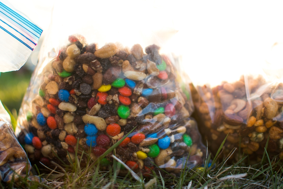 trail mix in bag