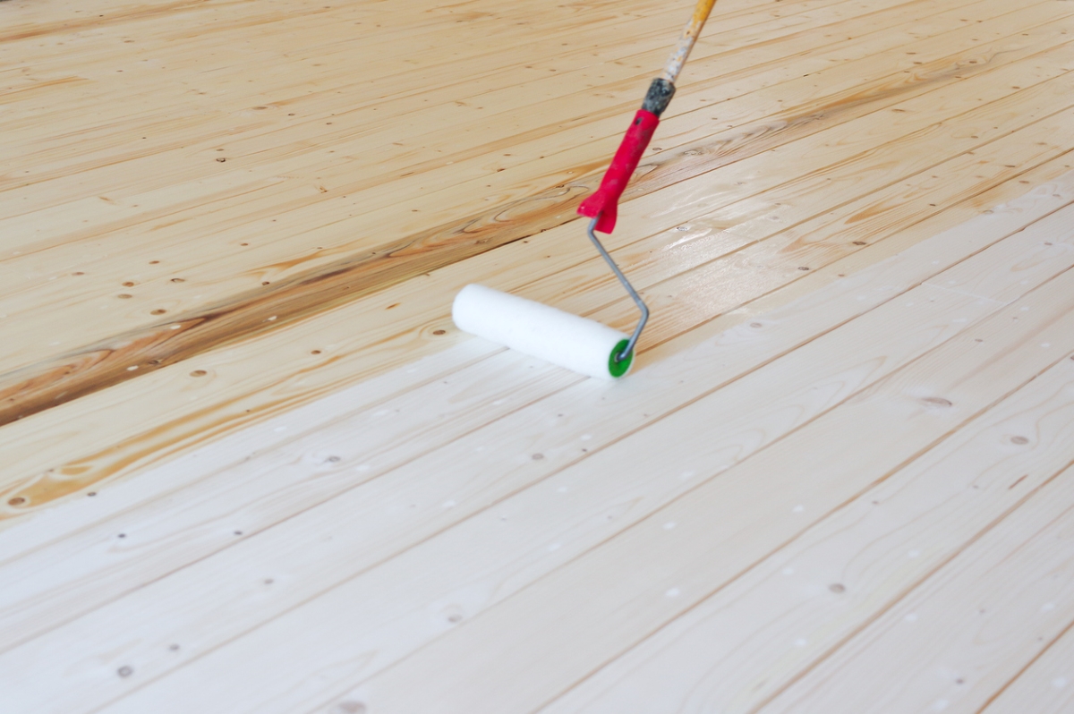 Painting wooden floors