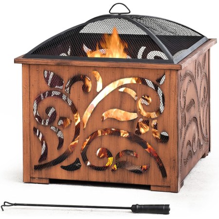 Sunjoy 26-Inch Copper Outdoor Fire Pit
