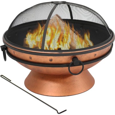 The Best Copper Fire Pits Option: Sunnydaze 30-Inch Royal Cauldron Fire Pit
