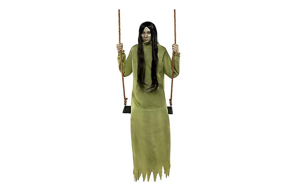 Best Outdoor Halloween Decorations Option Empty Soul Girl On A Swing Static Prop