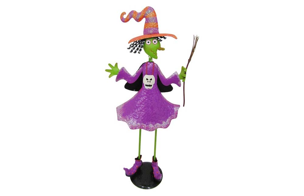 Best Outdoor Halloween Decorations Option Haunted Hill Farm 28-in Lighted Witch Statue