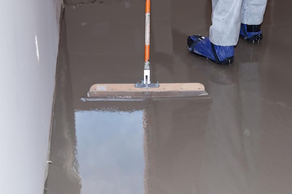 Genius Solutions for Retrofitting Old Homes Option Self-Leveling Cement or Underlayment