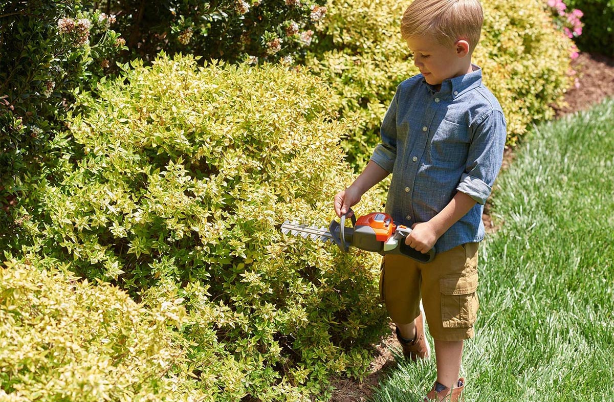 Kids Gift Guide Option Husqvarna Toy Hedge Trimmer