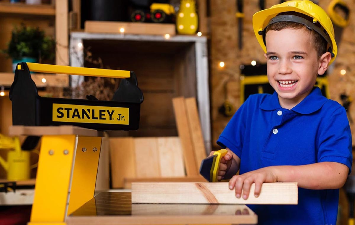 Kids Gift Guide Option Stanley Jr. Kid Toy Role Play Toolbox Set