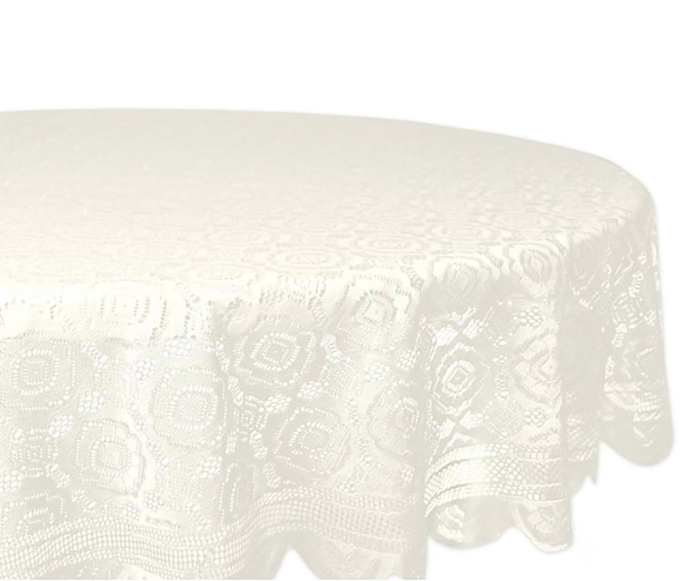 Vintage Home Products Option DII Cream Vintage Tablecloth