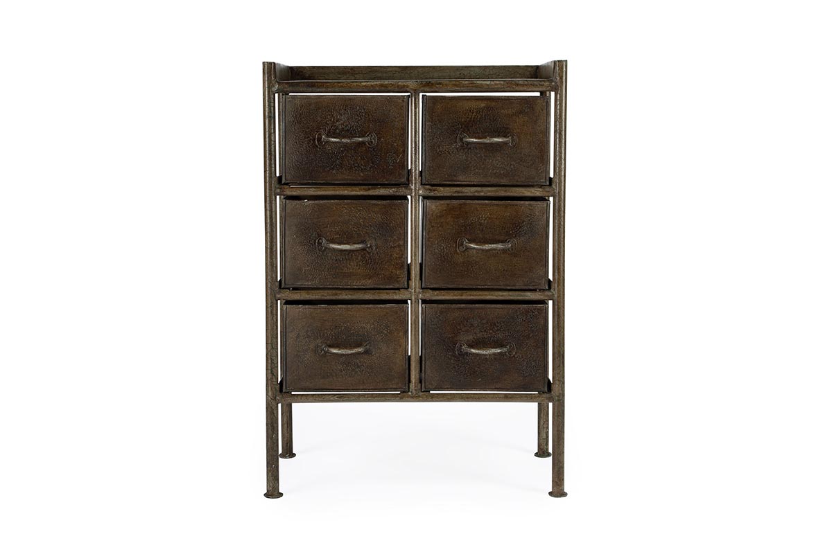 Vintage Home Products Option Joss & Main Perry Metal 6-Drawer Accent Chest