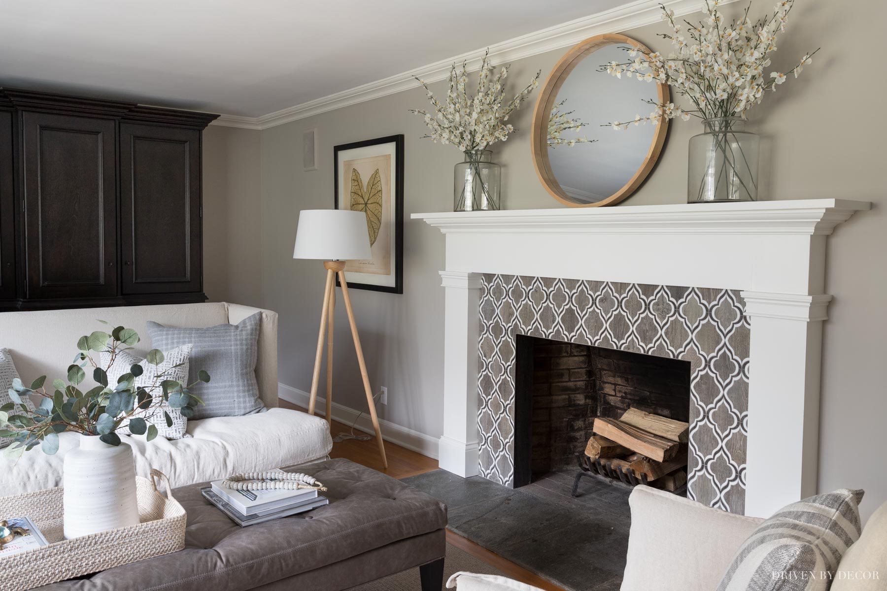 living room painted anew grey