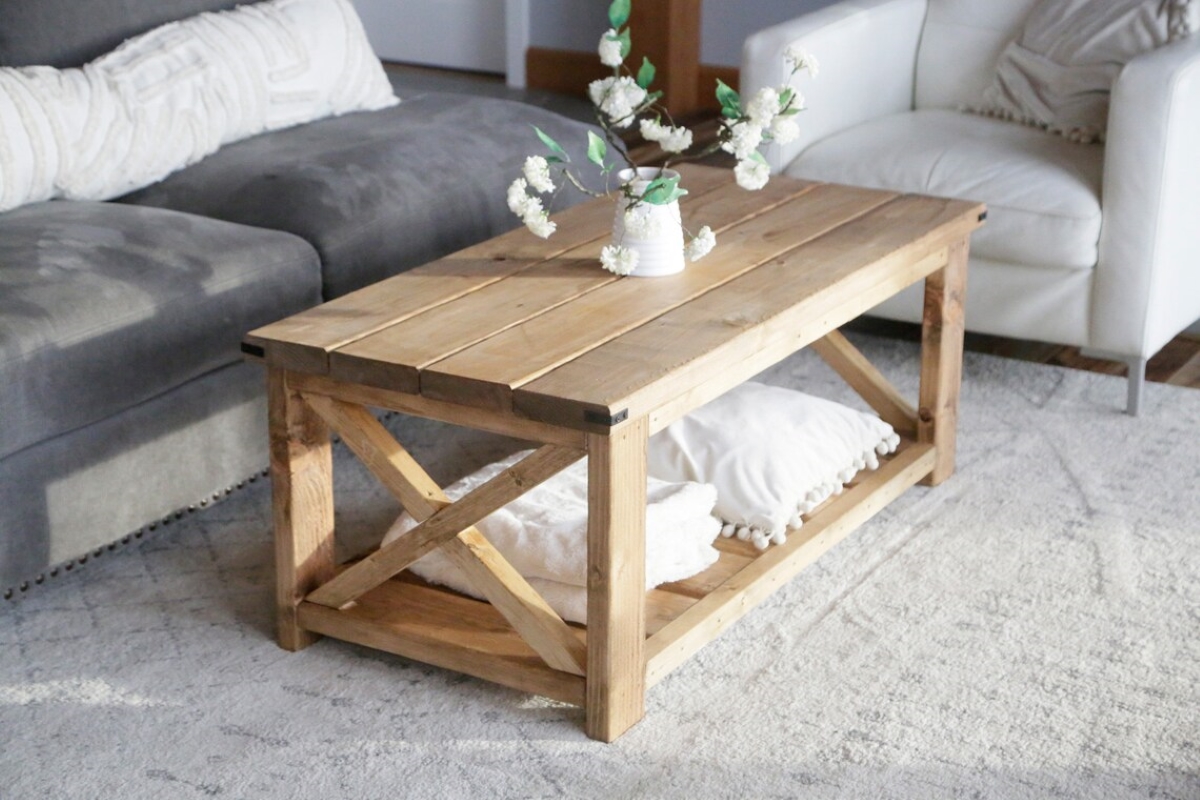 Wooden diy coffee table.
