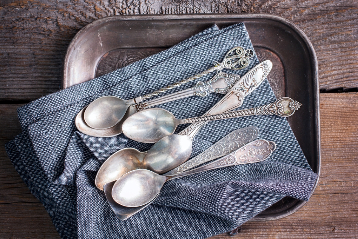 Vintage silver spoons
