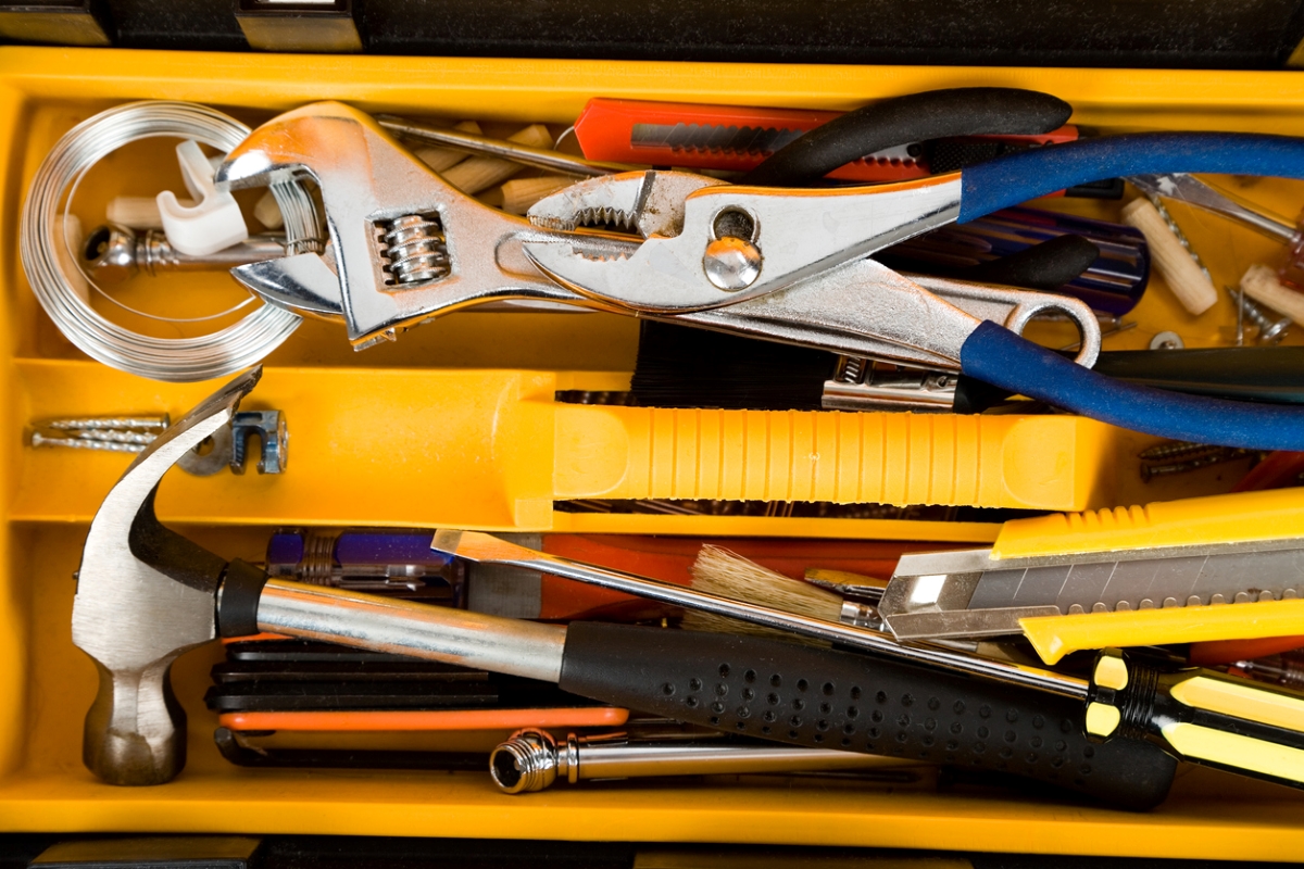 Tools in toolbox