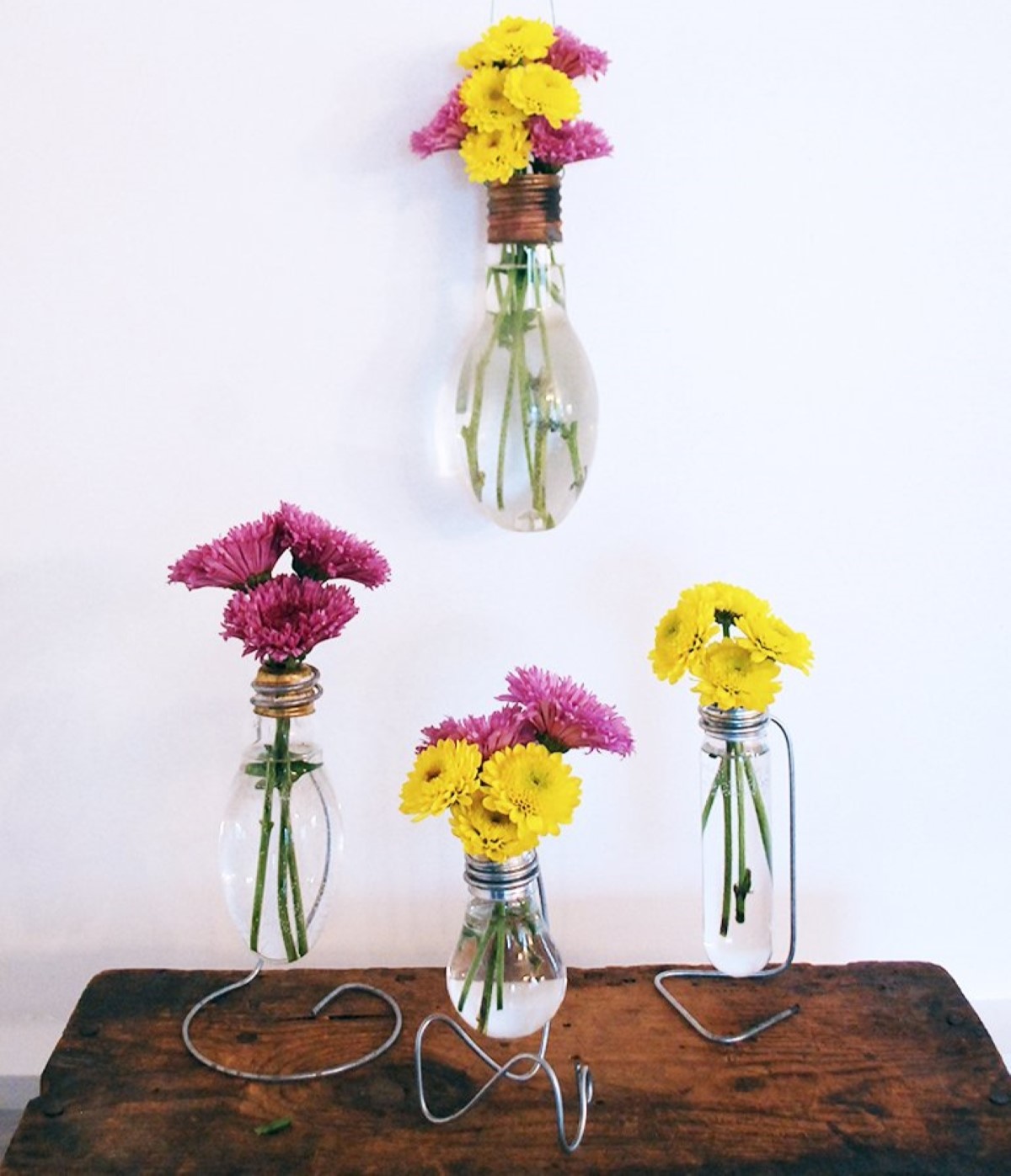 Bulb flower vases