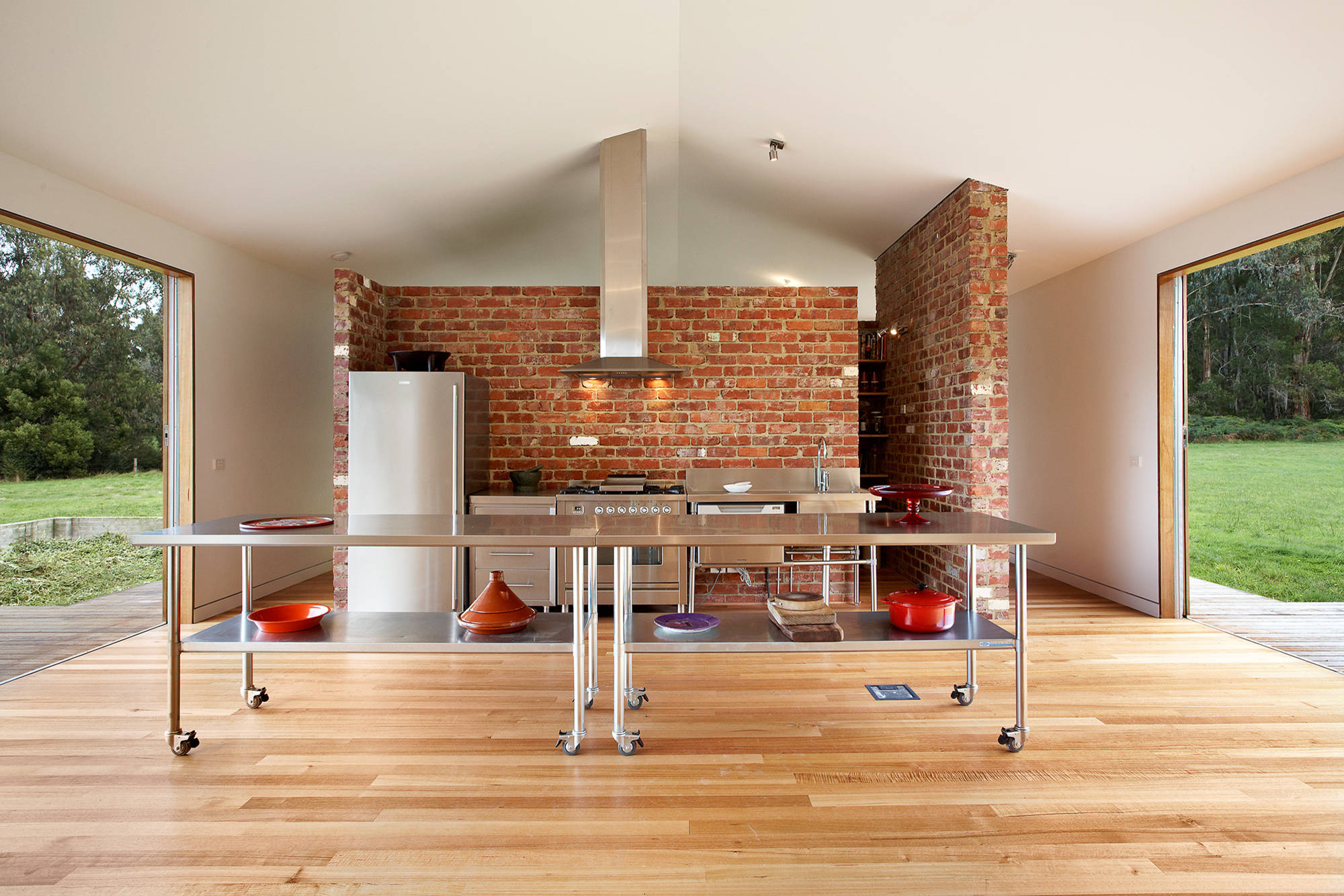 Kitchen with Wheeled Island