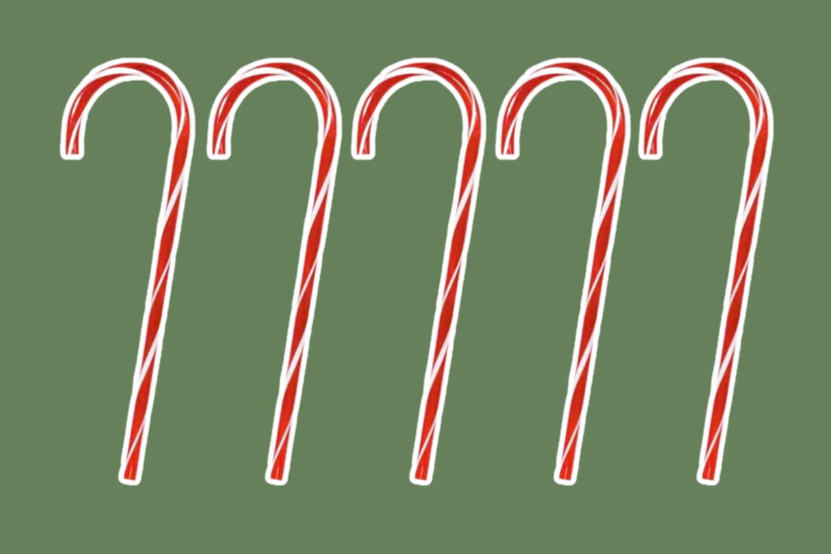 5 32-Inch Plastic Candy Cane Props