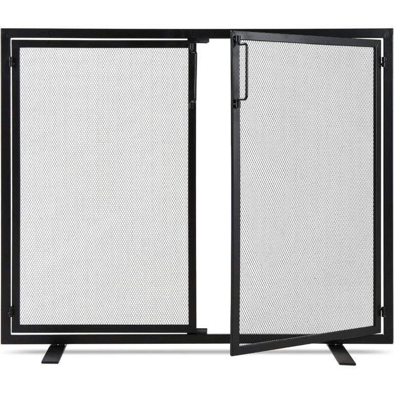  The Best Choice Products 2-Door Fireplace Screen on a white background.