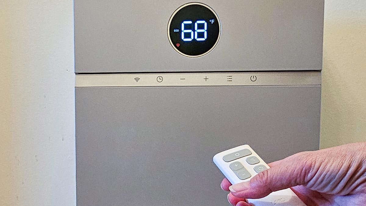 The Best Bathroom Heater Dreo Wall-mount space heater and remote
