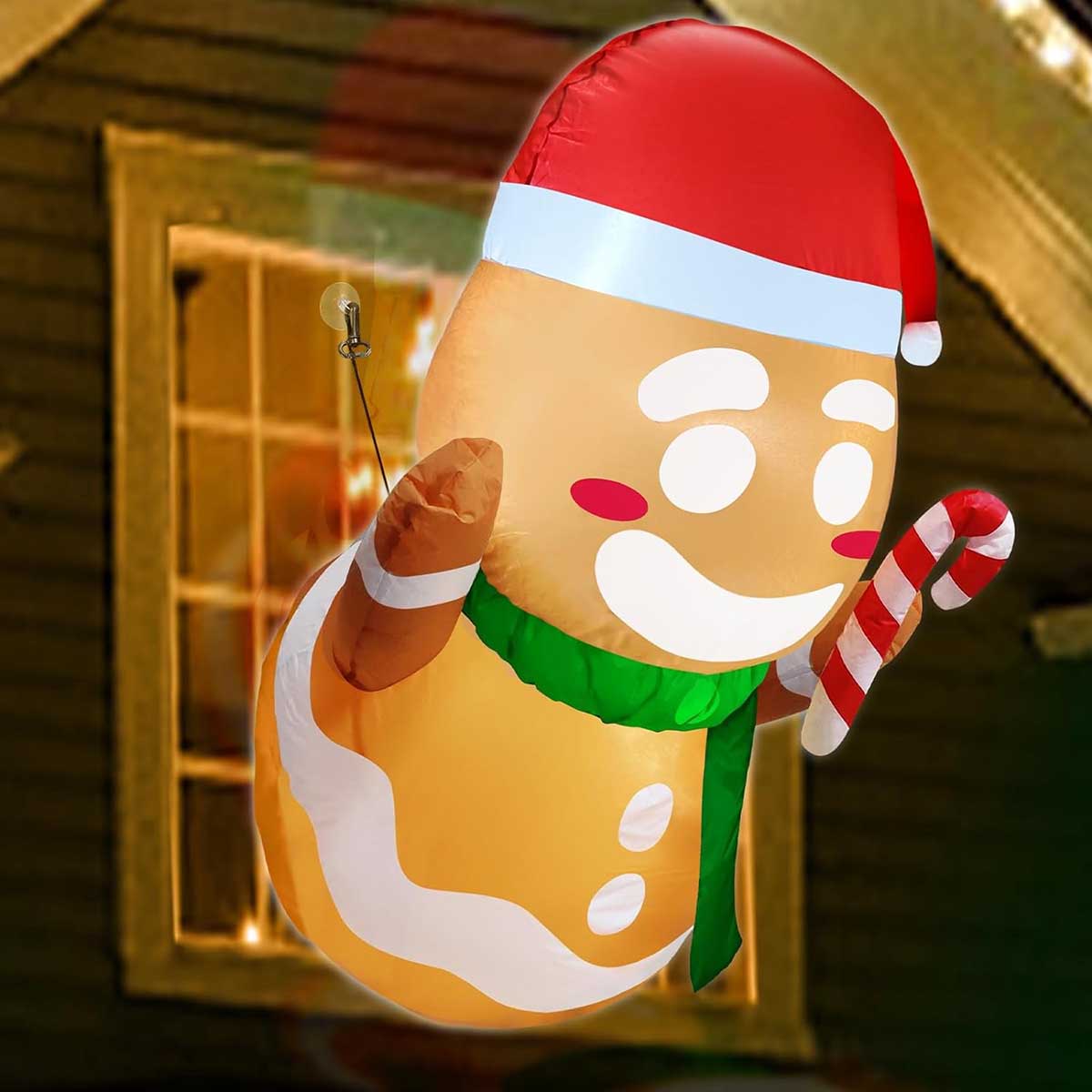 The Best Christmas Inflatables Option TURNMEON Gingerbread Inflatable