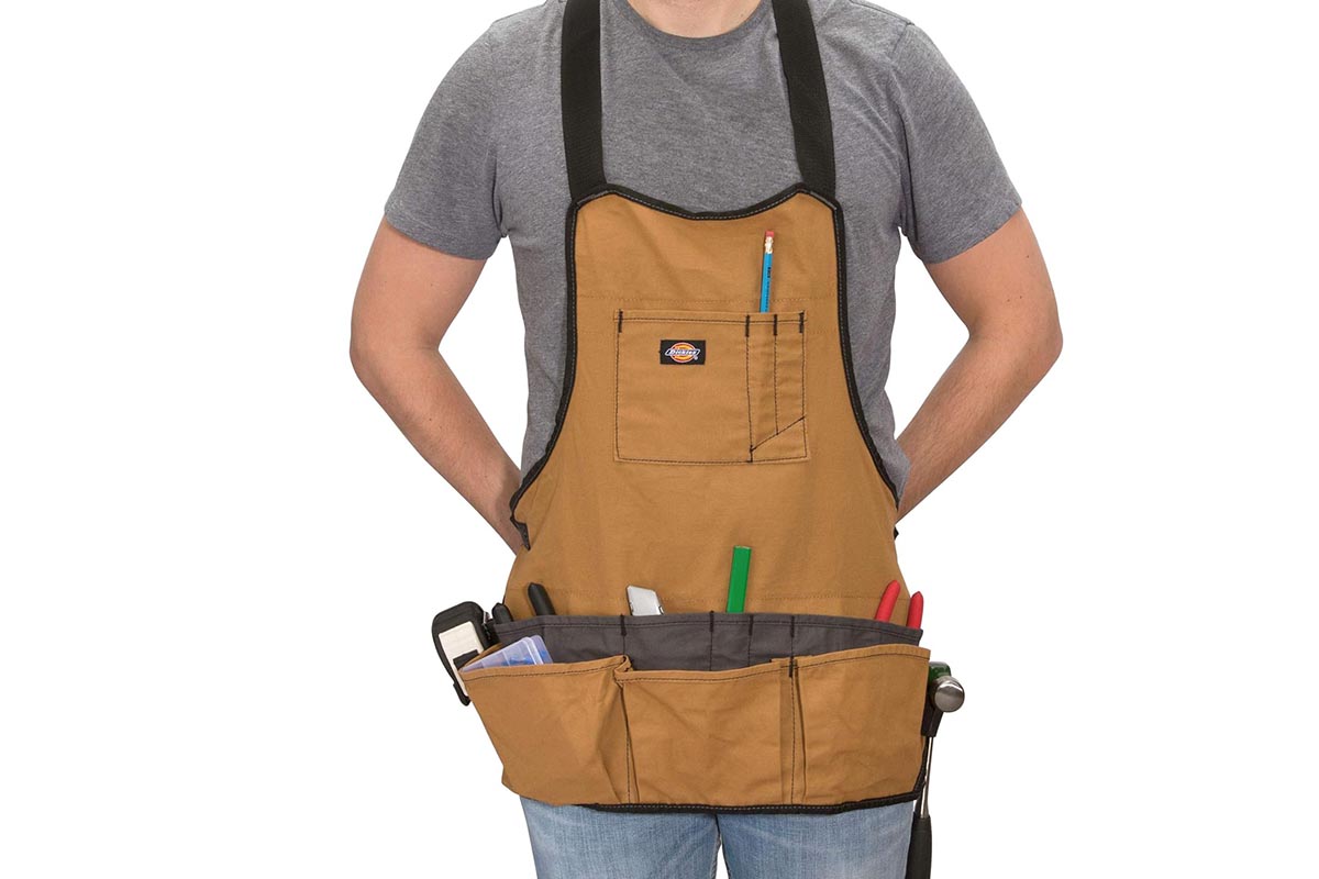The Best Gifts for Woodworkers Option Dickies 16-Pocket Workshop Bib Apron
