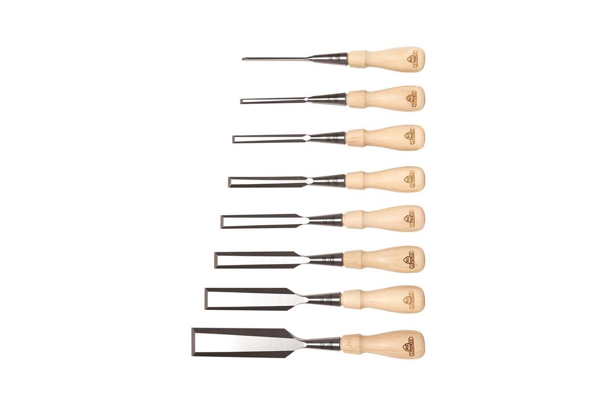 The Best Gifts for Woodworkers Option Stanley Sweetheart 750 Series 8-Piece Chisel Set