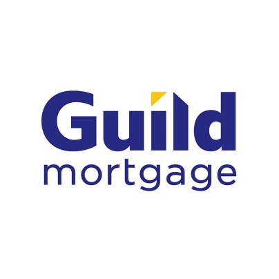 The words 'Guild Mortgage' appear in dark blue on a white background.
