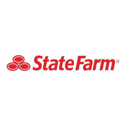 The words 'State Farm' are written in red and appear with the company's red logo against a white background.