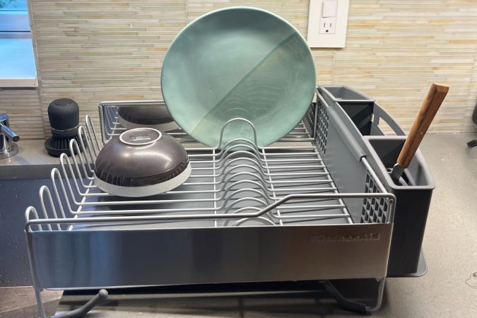 KitchenAid Full-Size Dish Rack Review: Sturdy, Spacious, and Durable