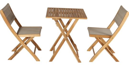TJX Foldable Bistro Set Chairs