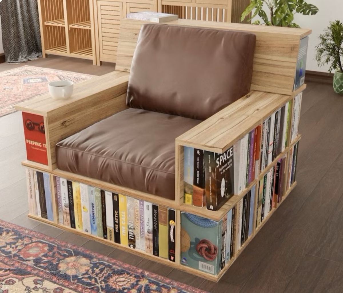 Bookcase chair.