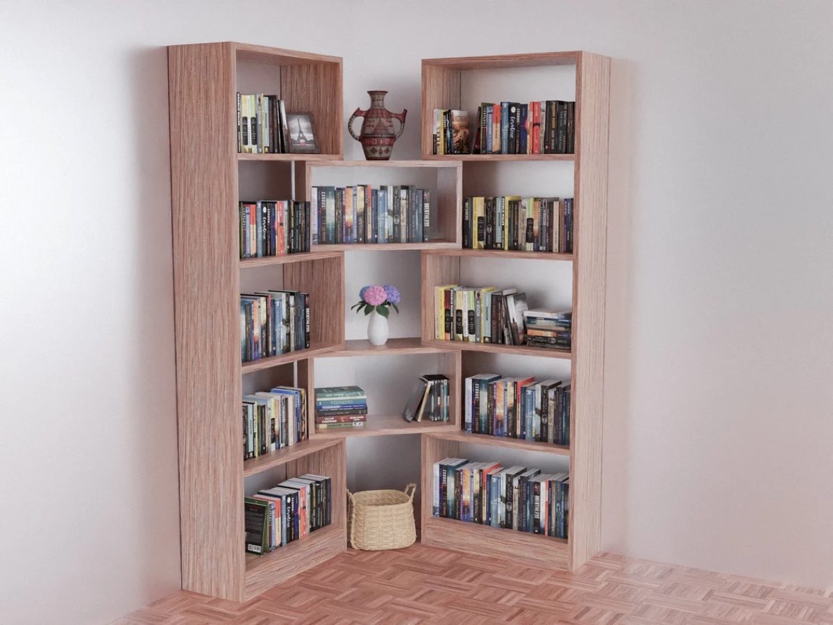 Large configurable bookshelf.