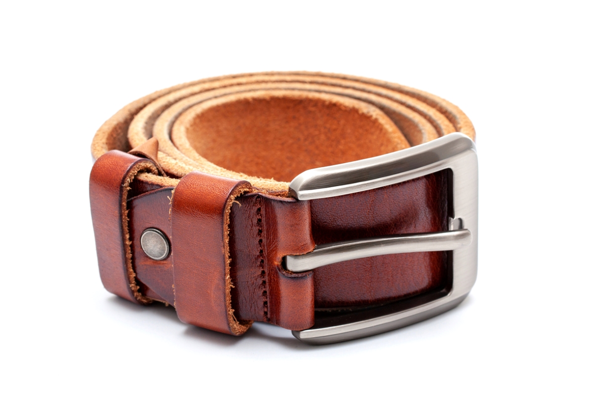 Rolled up leather belt.