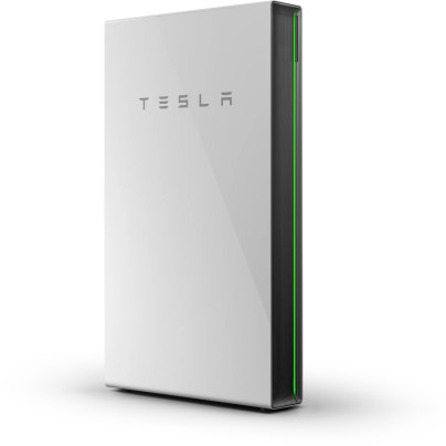 The Tesla Powerwall 2 on a white background.