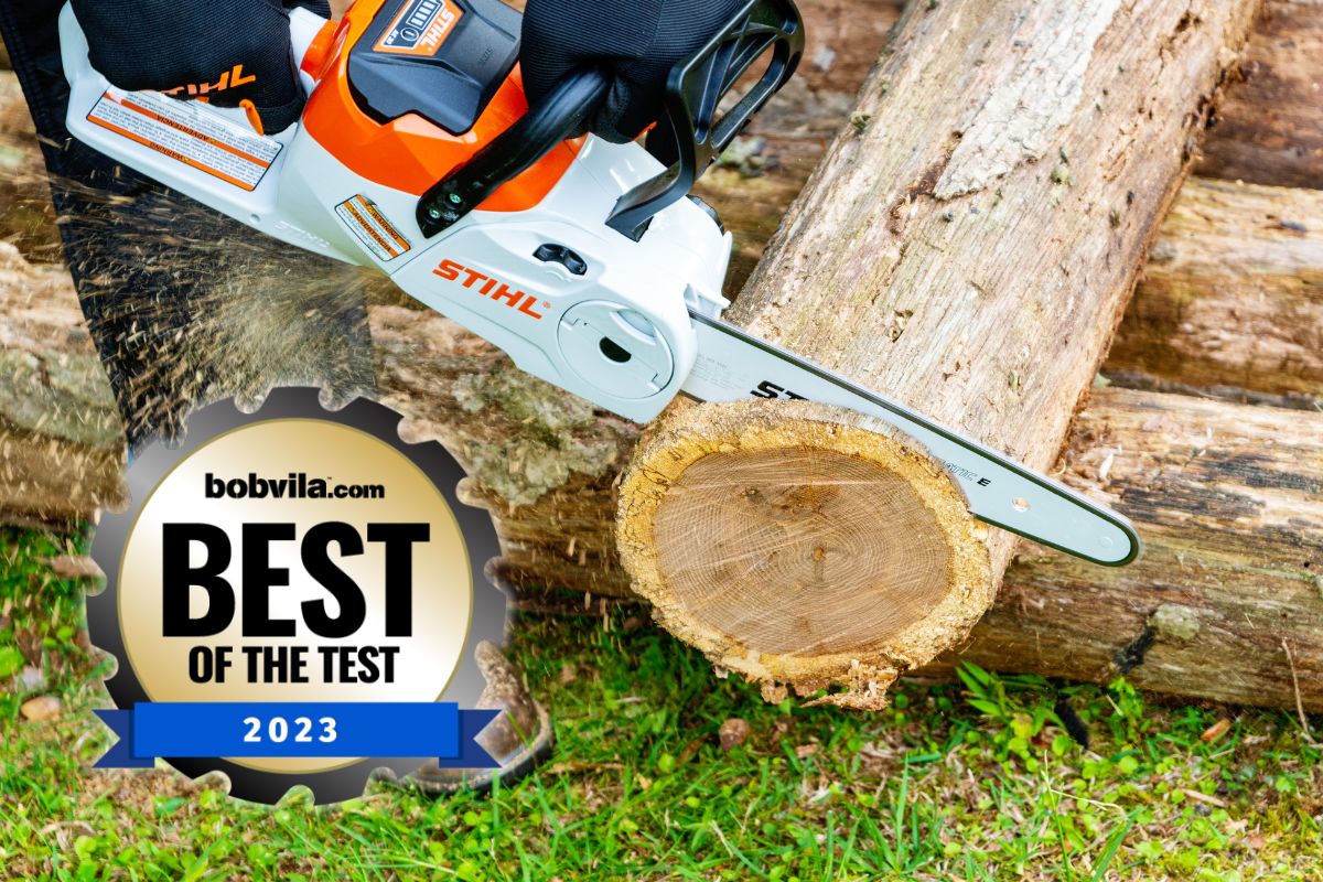 A Bob Vila Writer Testing Products (like a Stihl Chainsaw) for Best of the Test 2023 Awards