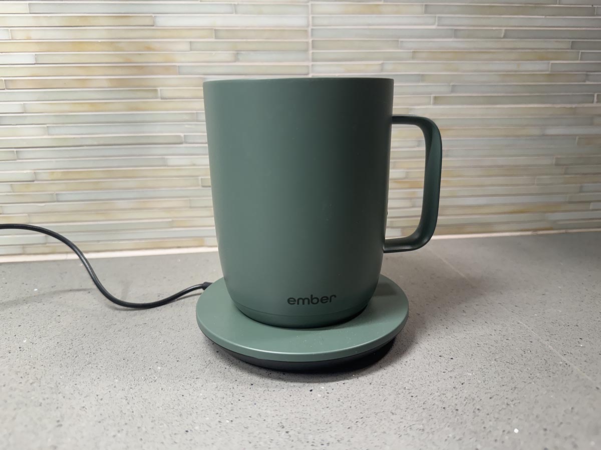 The Ember Mug 2 in sage green on a kitchen counter on its plugged-in charging coaster.The Ember Mug 2 in sage green on a kitchen counter on its plugged-in charging coaster.The Ember Mug 2 in sage green on a kitchen counter on its plugged-in charging coaster.The Ember Mug 2 in sage green on a kitchen counter on its plugged-in charging coaster.The Ember Mug 2 in sage green on a kitchen counter on its plugged-in charging coaster.The Ember Mug 2 in sage green on a kitchen counter on its plugged-in charging coaster.The Ember Mug 2 in sage green on a kitchen counter on its plugged-in charging coaster.
