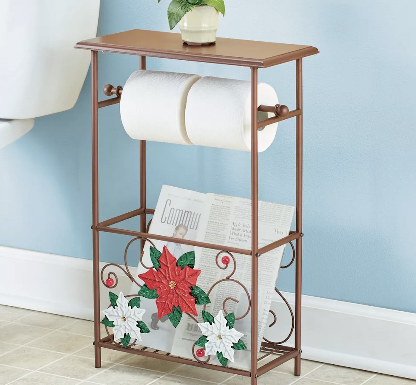 Holiday Toilet Paper Holder