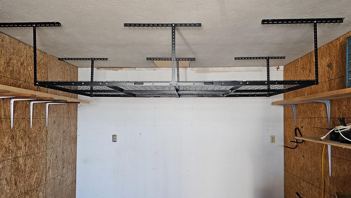 The Best Garage Storage System Fleximount overhead storage rack