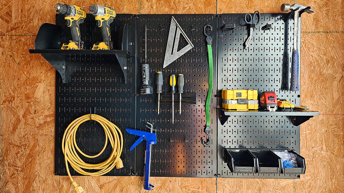 The Best Garage Storage System Wall Control metal pegboard