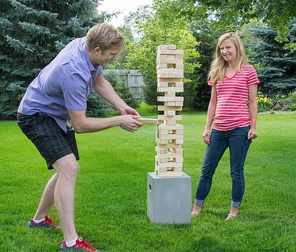 The Best Gifts to Shop at Lowe Option YardGames Outdoor Wood Stacking Game