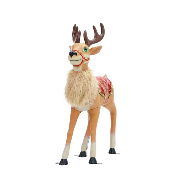 The Best Outdoor Christmas Decorations Option: Holiday Living 4-ft LED Animatronic Reindeer
