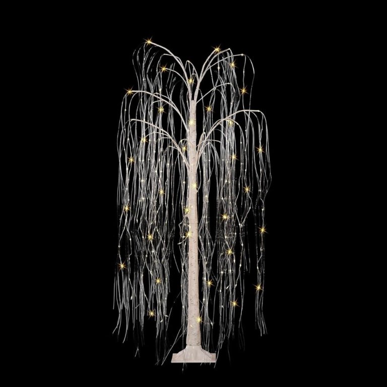 The Best Outdoor Christmas Decorations Option: Pre- Lit Outdoor Willow Tree 