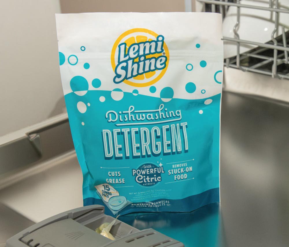 Ultra Powerful Products That Cut Your Cleaning Time in Half Lemi Shine Natural Dishwasher Detergent Pods