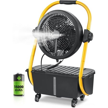 Geek Aire 12-Inch Rechargeable Outdoor Misting Fan