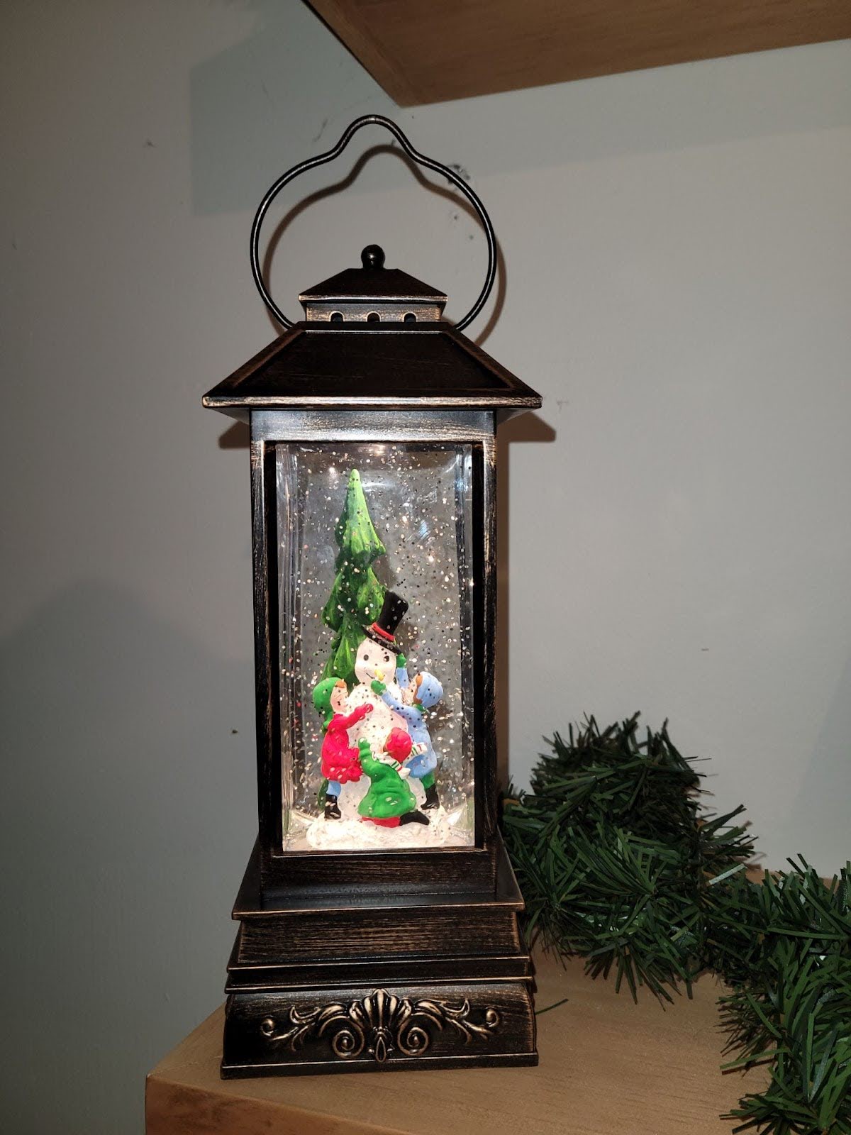 Alpine Lantern Snow Globe