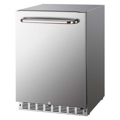 The HCK 5.12 Cu. Ft. Outdoor Undercounter Beverage Fridge on a white background.