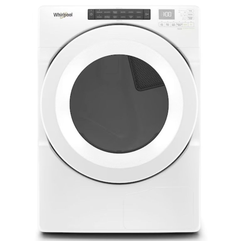  The Whirlpool 7.4 cu. ft. Heat Pump Dryer on a white background.