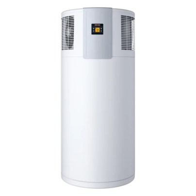 The Stiebel Eltron Accelera 220 E Heat Pump Water Heater on a white background.
