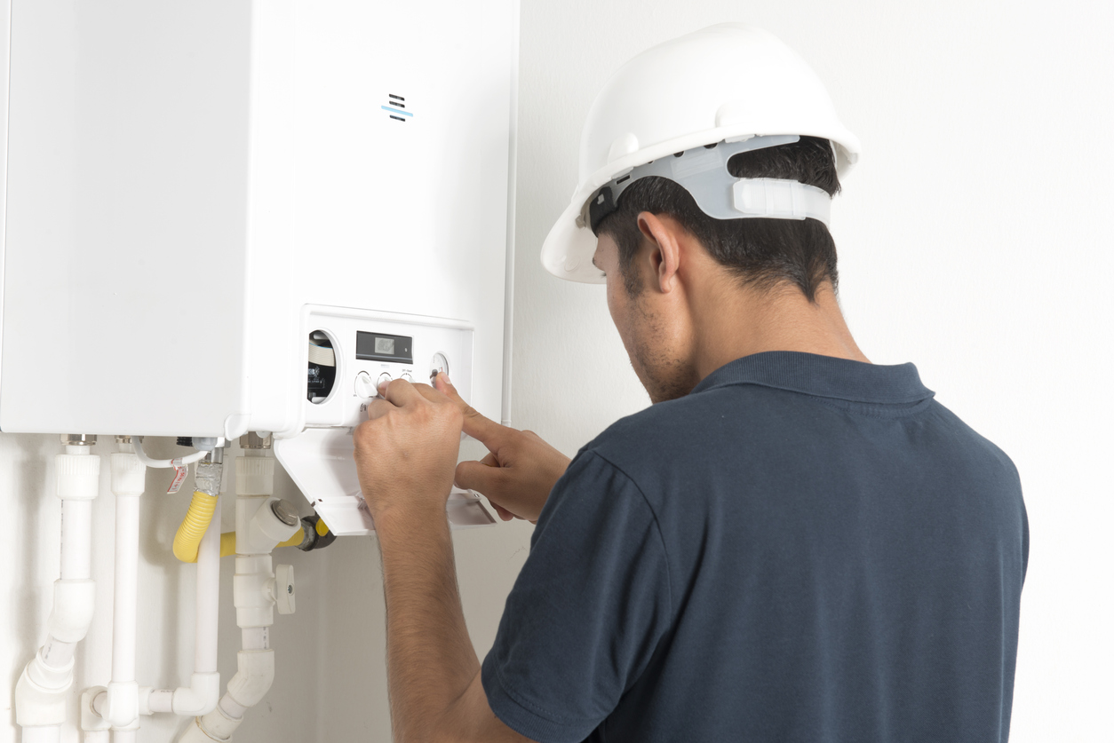 technical service staff who control the boiler installation
