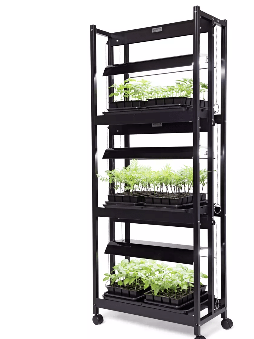 Gardeners-Supply_led-compact-3-tier-light-garden-is-ideal-for-starting-seeds.